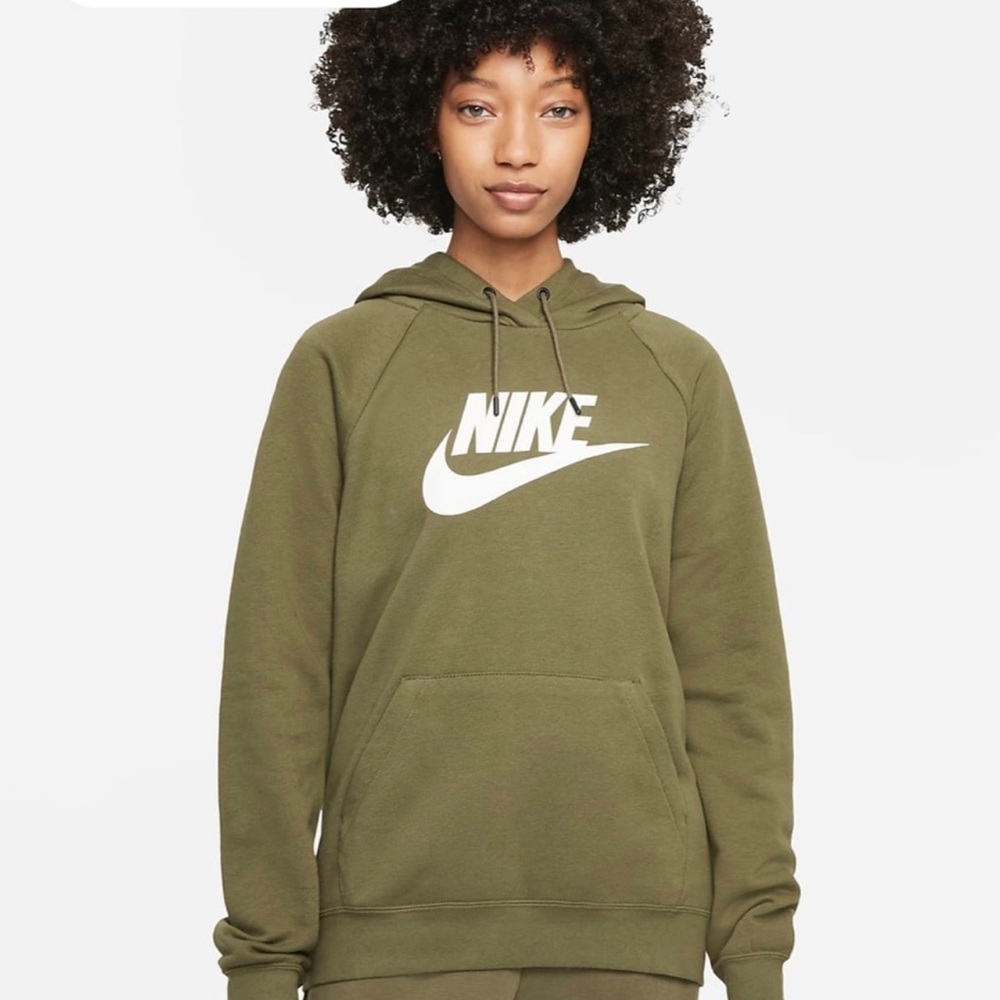 Olive green Nike Women’s Fleece Essential Hoodie